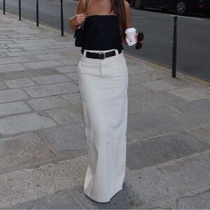 Helsa Maxi Skirt in Ecru